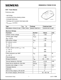 BSM300GA170DN2E3166 Datasheet
