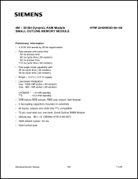 HYM324000GD-50 Datasheet