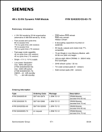 HYM324020GS-70 Datasheet