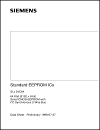 SLA24C64-S-3/P Datasheet