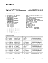 HYB514256BJL-60 Datasheet
