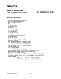 HYB3164805TL-60 Datasheet