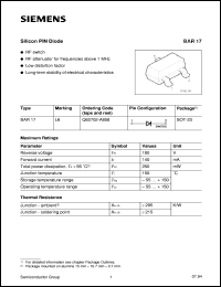 BAR17 Datasheet