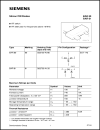 BAR60 Datasheet