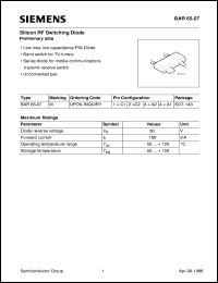 BAR65-02W Datasheet