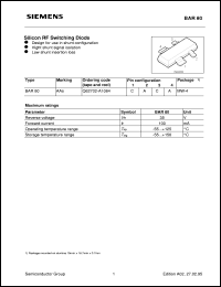 BAR80 Datasheet