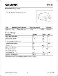 BAS16W Datasheet