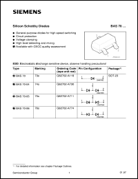 BAS70-05FILM Datasheet