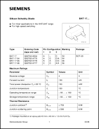 BAT17 Datasheet