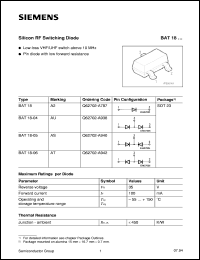 BAT18 Datasheet