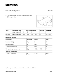BAT63 Datasheet