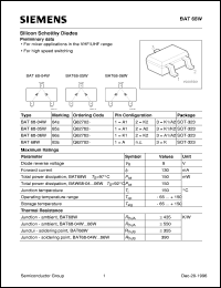 BAT68W Datasheet
