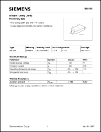 BB545 Datasheet