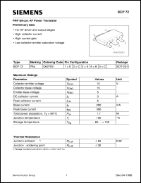 BCP72 Datasheet