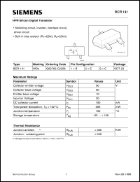 BCR141 Datasheet