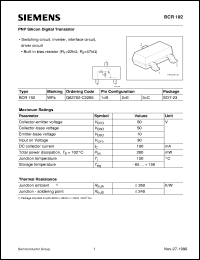 BCR192 Datasheet