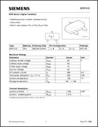 BCR512 Datasheet