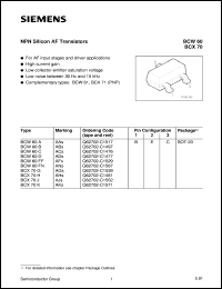 BCW60B Datasheet