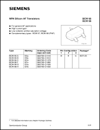 BCW65C Datasheet