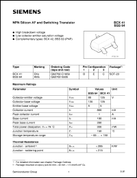 BCX41 Datasheet