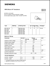 BCX59X Datasheet