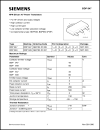 BDP947 Datasheet