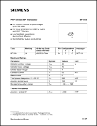 BF550 Datasheet
