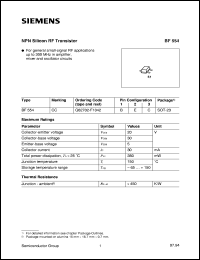 BF554 Datasheet