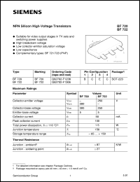 BF720 Datasheet