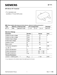 BF771 Datasheet