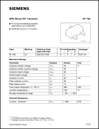 BF799 Datasheet