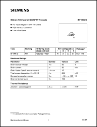 BF996S Datasheet