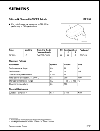 BF999 Datasheet