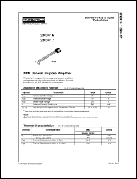 2N3416 Datasheet