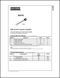 2N3702 Datasheet