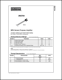 2N3704 Datasheet