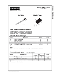 2N5962 Datasheet