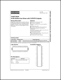74ABT16244ADL Datasheet