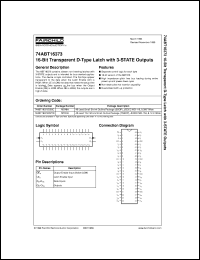 74ABT16373CMTDX Datasheet