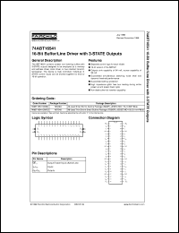 74ABT16541CMTDX Datasheet