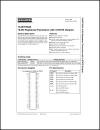 74ABT16543CMTDX Datasheet