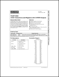 74ABT16652CSSCX Datasheet