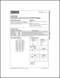 74ABT240CMTCX Datasheet