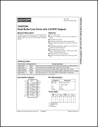 74ABT244CMTCX Datasheet