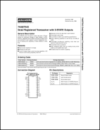 74ABT543CMTCX Datasheet