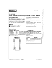 74ABT652CMTCX Datasheet