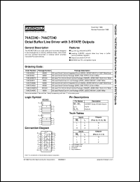 74AC240MTCX Datasheet