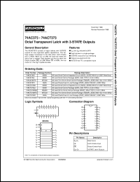 74AC373SCX Datasheet