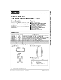 74AC574MTCX Datasheet