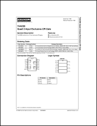 74AC86MTCX Datasheet
